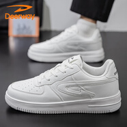 德?tīng)柣荩―EERWAY）鞋子男鞋2025秋冬季板鞋男士百搭休閑小白鞋厚底運動(dòng)鞋白色41
