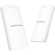 水星（MERCURY）2.4GHz 300M無(wú)線(xiàn)網(wǎng)橋套裝（1公里）專(zhuān)業(yè)室外殼體設計 IP55防塵防水 百兆端口 MWB211SP套裝
