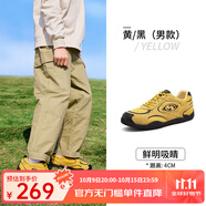 駱駝（CAMEL）【月牙】德訓(xùn)鞋男女鞋2025年春季新款復(fù)古休閑鞋板鞋情侶款 L25S577059M男款  黃/黑 41