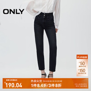 ONLY秋季時(shí)尚潮流高腰直筒九分褲牛仔褲女|124449003 J09 深牛仔灰色 S 160/64A