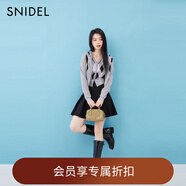 SNIDEL2025秋冬新品時(shí)尚百搭高腰百褶半身裙A字短裙褲SWFP254126 黑色 S （0）