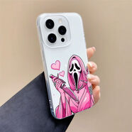 殺手骷髏適用蘋(píng)果17PROMAX手機殼iPhone16PLUS卡通15新款14硬殼13 LM殺手骷髏【白色IMD純色殼】 蘋(píng)果SE4