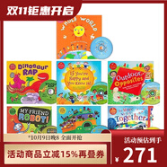 英文原版 Barefoot Books 韻文與歌謠 家庭套裝系列 Wheels on the Bus 7冊(cè)附7CD 英語(yǔ)語(yǔ)感啟蒙 磨耳朵繪本圖畫書 綠山墻