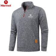 Marmot土撥鼠25秋冬季戶(hù)外運動(dòng)T恤男圓領(lǐng)長(cháng)袖打底衫徒步旅游休閑套頭衫 灰色 M