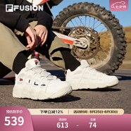 斐樂（FILA）FUSION 斐樂潮牌籃球鞋女鞋低幫籃球文化鞋復(fù)古休閑鞋老爹鞋 燕麥色-T12W941206AOM 37.5
