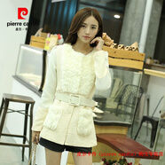 皮爾卡丹（pierre cardin）品牌高檔輕奢2019秋冬裝韓版呢子修身顯瘦毛呢外套女中款西裝妮子 品牌高端新品-圖色 M