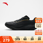 安踏（ANTA）【11.11預(yù)售】柏油路霸3代丨氮科技競(jìng)訓(xùn)跑鞋男款透氣耐磨跑步鞋運(yùn) 黑/金屬金-3 39 (245mm)