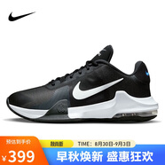 耐克NIKE七夕情人節(jié)禮物男籃球鞋IMPACT氣墊運(yùn)動(dòng)鞋DM1124-001黑白42.5