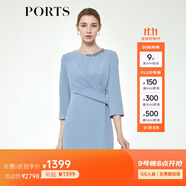 PORTS寶姿春夏女裝氣質(zhì)修身剪裁連衣裙 ALM8D159MWP105 石南色-1 XS (2)