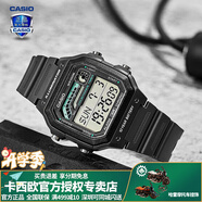 卡西歐（CASIO） 男表女表卡西歐手表男女情侶表學(xué)生時(shí)尚運(yùn)動(dòng)表太陽(yáng)能雙顯電子表 WS-1600H-8AVPF銀河灰 10年電量