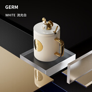 菲格慕斯（FegerMuses） 迪士尼馬克杯女高顏值咖啡杯水杯米奇創(chuàng  )意杯子帶蓋陶瓷杯新款 風(fēng)琴流光白400ml