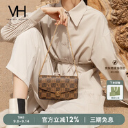 VANESSA HOGAN【送禮推薦】VH女包山茶花信封包高級感包包老花鏈條包單肩斜挎包