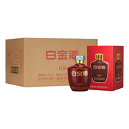 白金酒53度醬香型純糧釀造白酒白金酒（紅壇）53度 500mL 6瓶