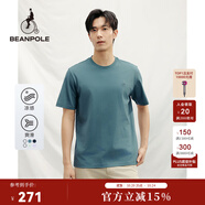 beanpole【涼感】  25夏季男女同款多色休閑上衣圓領(lǐng)短袖T恤衫 深灰色 XL 185/100A