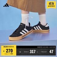 adidas DAILY 4.0復(fù)古百搭休閑帆布鞋男女阿迪達斯官方輕運動 黑色/白色/樹脂黃（JI4354）   38.5