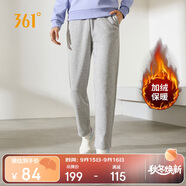 361°運(yùn)動(dòng)褲女秋冬季休閑寬松直筒加絨衛(wèi)褲跑步針織長(zhǎng)褲子662444701D