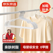 京東京造衣架家用衣掛防滑無痕晾衣架子衣服架大衣衣?lián)巫痈蓾駜捎?20支白