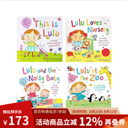 英文原版 Lulu 我愛露露 4冊 Lulu and the Noisy Baby/Lulu at the Zoo 翻翻書幼兒啟蒙認(rèn)知 邊玩邊學(xué) 成長親子啟蒙 綠山墻 綠山墻圖書