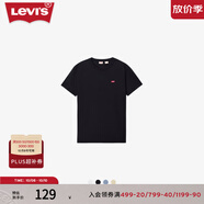 Levi's李維斯25春夏新款情侶簡(jiǎn)約休閑時(shí)尚寬松LOGO印花短袖T恤 黑色 002U3-0001 2XL
