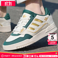 阿迪達斯 （adidas）三葉草男鞋 2025秋季新款低幫潮流運動鞋防滑休閑板鞋子男 白綠/時尚板鞋/曬圖退10/主推 42