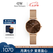 丹尼爾惠靈頓（DanielWellington）DW手女表 全新配色鋼帶女士手表 時(shí)尚歐美表七夕禮物DW00100476