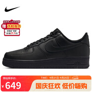 耐克NIKE板鞋男空軍一號AF1 AIR FORCE 1運動鞋CW2288-001黑40.5