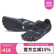 Vibram新款兒童五指鞋健身訓(xùn)練跑步運(yùn)動(dòng)赤足走姿改善五趾鞋 黑色 29
