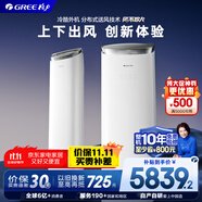 格力（GREE）2匹京致 上下出風(fēng) 舒適風(fēng) 客廳立式柜機風(fēng)不吹人冷酷外機省電空調(diào) KFR-50LW/NhAj1BGj家電國家補貼