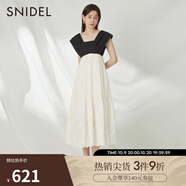 SNIDEL春夏款甜美方領(lǐng)露背高腰荷葉邊公主連衣裙SWFO232255 混合色 均碼 （F）
