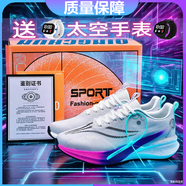 李寧1990赤兔8pro碳板跑步鞋飛電5c秋冬季青少年學(xué)生體育競(jìng)速運(yùn)動(dòng)跑鞋男鞋 8pro-白色-zoom全掌氣墊 39