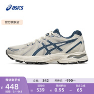亞瑟士ASICS緩震跑鞋女鞋網(wǎng)面跑步鞋耐磨運動鞋 GEL-FLUX CN 淺灰色/藍(lán)色 37.5