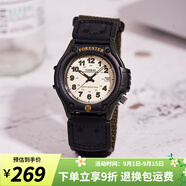 卡西歐手表 學(xué)生運動(dòng)簡(jiǎn)約石英小黑表 休閑指針?lè )浪醺咧猩直砥呦ΧY物 FT-500WC-3B森林人綠色