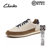 Clarks其樂(lè )藝動(dòng)復古系列男鞋時(shí)尚潮流休閑運動(dòng)鞋 CraftRun Lace 卡其色 43