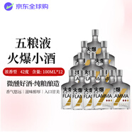 五糧液（WULIANGYE）火爆小酒 42度 100ml 2019年老酒 輕輕有磨損 海外版 12瓶裝