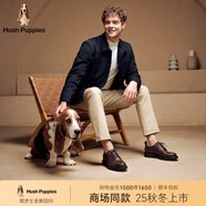 暇步士（Hush Puppies）【商場(chǎng)同款】男士商務(wù)皮鞋2025年新款休閑商務(wù)通勤百搭皮鞋 卡布奇諾 40