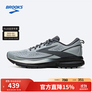 布魯克斯（BROOKS）男子減震舒適跑鞋Trace 3 軌跡1104121D 灰色/黑色/烏木色44.5