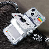 莫凡（Mofi）LAZlz原創(chuàng)拍立得相機卡包15蘋 果14新款16適用iphone13手機保護 透明卡套+鏡子背夾+多功能掛繩 華為P30Pro