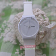斯沃琪（Swatch）手表中表盤(pán)白色學(xué)生禮物考試簡(jiǎn)約腕表白衣教主GW164 SUOW701
