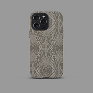 其他家黑色蟒蛇皮紋理適用蘋果iPhone16Promax手機保護殼15磨 T32淺灰大蟒蛇紋 iPhone15