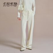 云思木想Ysimo-X摩登國風(fēng)2025秋季壓褶直筒衛褲系帶休閑褲女13743 杏色長(cháng)款 S