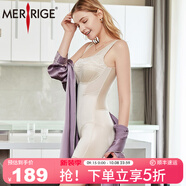 MERRIGE美人計塑身衣褲女士秋冬款收腹產(chǎn)后束腰連體衣 凝脂膚色 L (建議體重45KG_55KG)
