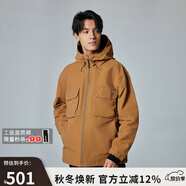 dickies秋冬大容量口袋連帽寬松外套城市輕戶(hù)外夾克男女情侶 鴨棕色 XL