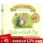 英文原版 Hide and Seek Pig 捉迷藏的小豬 Tales from Acorn Wood 橡樹林的故事 紙板翻翻書 兒童啟蒙繪本 Julia Donaldson 綠山墻