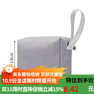 BUBM 多功能數(shù)碼電源收納包便捷式辦公出差內(nèi)膽收納包電腦包配件 灰色-收納包-中號