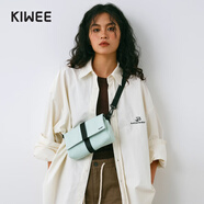 KIWEE未行三角包斜挎包男士單肩包潮牌迷你女士胸包腰包輕便騎行包郵差 條紋薄荷-迷你 新老logo隨機發(fā)