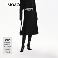 MO&Co.【UPF40+防曬涼感】秋半身裙附腰帶MBD3SKTT02摩安珂 黑色 S 160