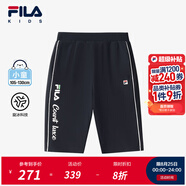 FILA【旋冰科技】斐樂(lè )兒童童裝短褲2025年秋季新款男小童七分褲 RD寶藍-NV 130
