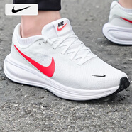 耐克（NIKE）男鞋跑步鞋 25夏季新款運(yùn)動(dòng)鞋耐磨登山休閑鞋子男網(wǎng)面透氣慢跑鞋 102-革命者8/白色紅勾/曬圖退10 42 （內(nèi)長265mm）