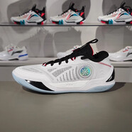 李寧（LI-NING）音速籃球鞋男秋冬韋德之道高幫耐磨減震防滑實(shí)戰(zhàn)球鞋運(yùn)動(dòng)鞋 標(biāo)準(zhǔn)白 ABPU017-6 韋德冷血2 42