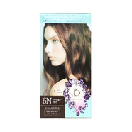 資生堂（Shiseido）碧麗妃植物染發(fā)ji遮白發(fā)棕色黑茶色染發(fā)膏520禮物 6N 自然黑棕